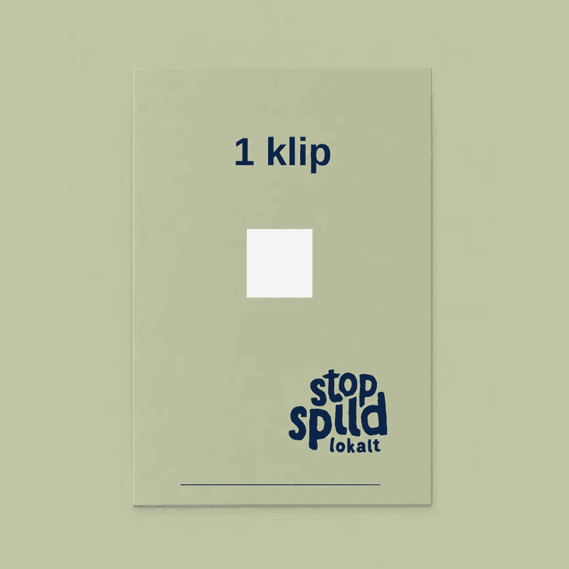 Stop Spild Lokalt kort med 1 klip