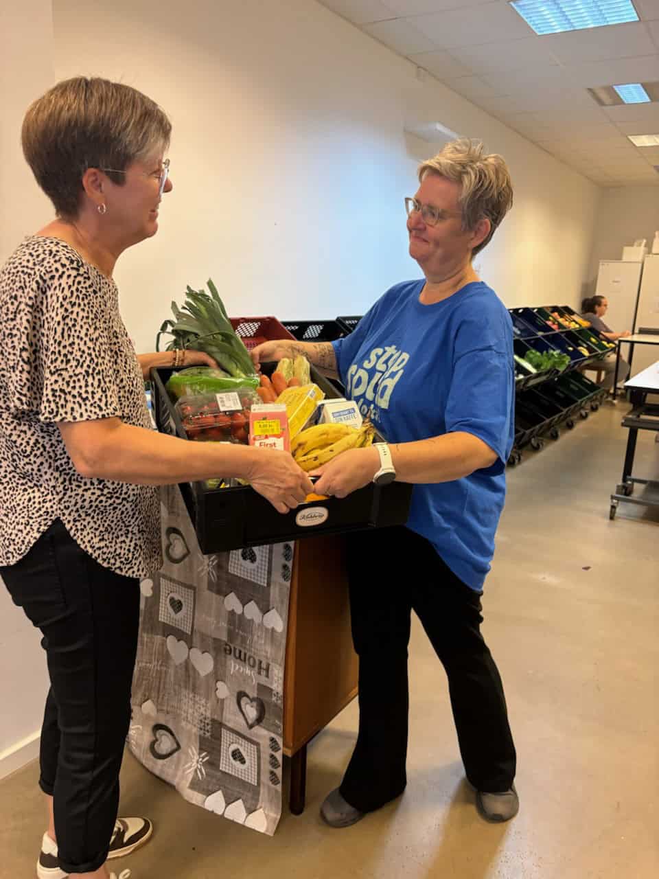 Kasse med grøntsager